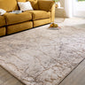 Calacatta Earth Natural Marbled By Abstract Textured Modern Rug - Small 80x150 cm (2'6"x5')