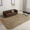 Gleam Luxury Contemporary Modern Shiny Plain Hand Woven Viscose Beige Natural Rug - Large 160x230 cm (5'3"x7'7")
