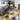 Origins 3D Geo Silky Diamond Ochre Yellow Grey Hand-Carved Shaggy Geometric Rug