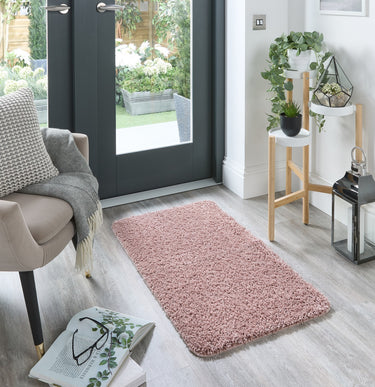 Origins My Nude Pink Washable Non-Slip Polypropylene Shaggy Rug - X-Small 60x100 cm (2'x4')