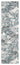 Bianco 185KB Modern Marbled Abstract Grey Cream Blue Rug & Hall Runner
