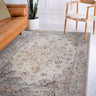 Asiatic London Flores Ester FR05 Classic Bordered Floral Multicolour Polypropylene Persian Rug 200x290 cm