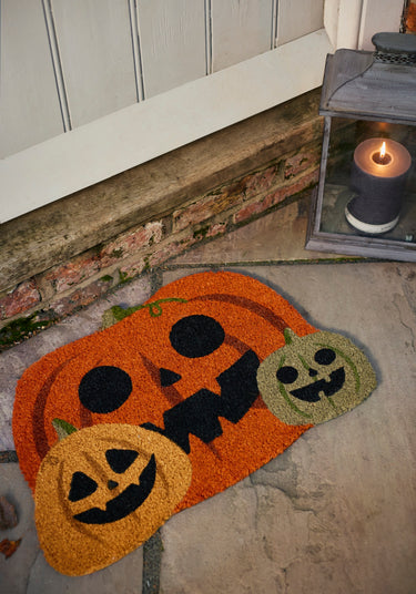 My Printed Coir Shaped Halloween Pumpkins Doormat 40x60 cm