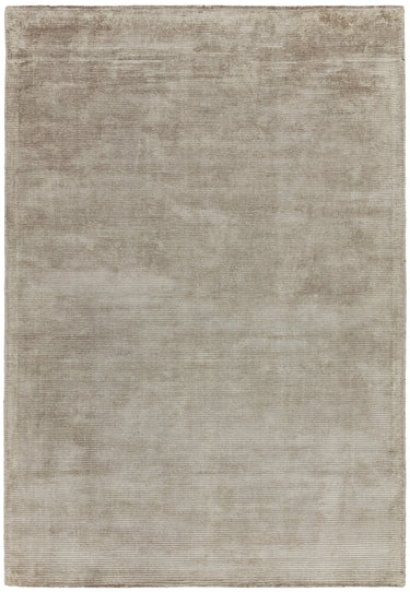 Reko Modern Contemporary Plain Hand Woven Viscose Silky Smoke Rug - Small 100x150 cm (3'4"x4'11")