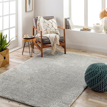 Cloudy Dark Grey Soft Plush Shaggy Rug - Medium 120 x 170 cm (4'x5'6")