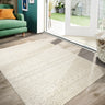 Origins Atlas Graphic Tribal Cream Indoor Outdoor Geometric Textured Striped Rug - Medium 120x170 cm (4'x5'6")