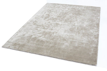 Katherine Carnaby Chrome Stripe Feather Hand Made Rug Modern Viscose Silky Shiny Luxurious Rug - Medium 120x180 cm (4'x6')