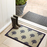 Emily Bond Trees Grey Washable Non-Slip Indoor Rug and Runner - Small 50 x 75 cm (2'x2'5")