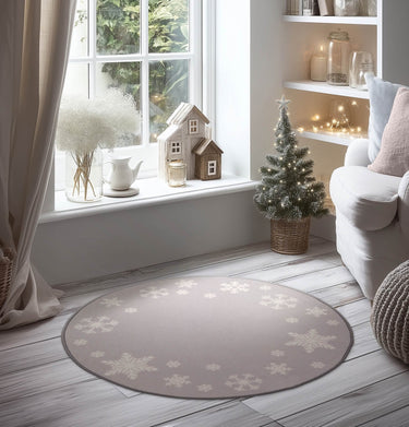Floor Matters Let It Snow Christmas Tree Washable Non-Slip Doormat