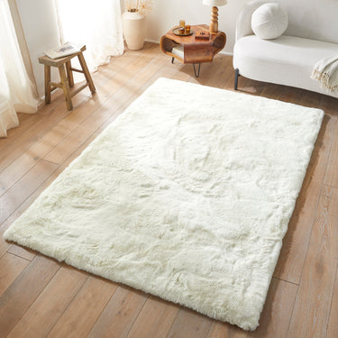 Consept Looms Heavenly Super Deep Pile HEA101 Polar White Shaggy Textured Modern Rug - Small 76x130 cm (2'5"x4'3")