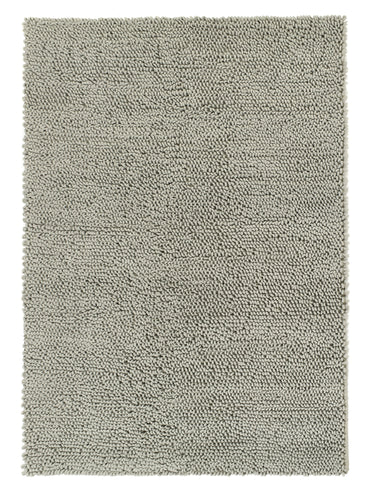 Union Wool Hand Woven Texture Grey Whisper Rug in 120 x 170 cm