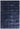 Chrome Hand Made Rug Modern Plain Viscose Silky Shiny Luxurious Ink Blue Rug