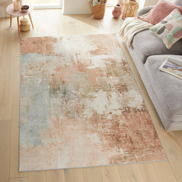 Consept Looms Liberty LIB105 Spring Rust Terra Washable Non-Slip Modern Rug - Medium 120x180 cm (4'x6')