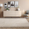 Asiatic London Horizon Robot Tufted Ivory Cotton Abstract Geometric Textured Rug - Medium 120x170 cm (4'x5'6")