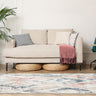 URCO Nova Khat Multi Coloured Polypropylene Traditional Vintage Abstract Hallway Runner Rug - Small 66x100 cm (2'5"x3'3")