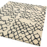 Amira AM07 Hand Made Moroccan Berber Abstract Rug in Monochrome - Medium 120x170 cm (4'x5'6")