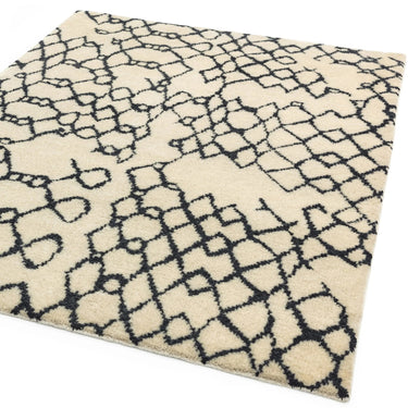 Amira AM07 Hand Made Moroccan Berber Abstract Rug in Monochrome - Medium 120x170 cm (4'x5'6")