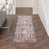 Kashan VKA06 Grey Multi Bordered Classic Polypropylene Persian Traditional Vintage Rug - Runner 61x183 cm (2'x6')