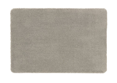 Washable Non Slip Soft Ghost Grey Door Mat Hallway Entrance Rug - 50x75 cm (1'7"x2'5")
