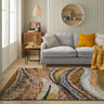 Consept Looms Amara AMA105 Onyx Granite Stone Patterns Bronze Handmade Jute Abstract Rug - Small 80x150 cm (2'6"x5')