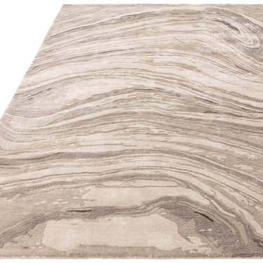 Tuscany Silk Calatta Marble Rug Premium Hand Woven Luxury Abstract Shiny Natural Beige Rug - Medium 120x180 cm (4'x6')