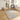 Origins Notion Modern Abstract Geometric Carved Rug in Cream/Blue