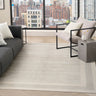 Grand Street GRN05 Silky Ivory Taupe By Abstract Textured Modern Rug - Medium 119x180 cm (3'11"x5'11")