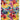 Carnaval CAR103 Vibrant Multi Colours Modern Geometric Squared Pattern Rug by Concept Looms