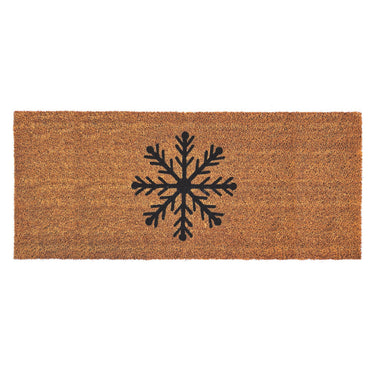 My Coir Insert Snowflake Doormat 23x53 cm