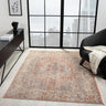 Alia 524AR Short Pile Grey Rose Polypropylene Traditional Floral Rug - Medium 120x170 cm (4'x5'6")