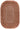 Asiatic London Halo Clay Oval Tufted Ombre Brown Hand-Carved Wool Viscose Bordered Rug