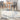 Calvin Enchanting ECH01 Ivory Grey Blue Polypropylene Abstract Floral Textured Rug - Small 97x152 cm (3'2''x5')