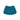 Hug Rug Buddy Teal Blue Washable Non-Slip Polypropylene Shaggy Bath Mat - Curve 50x80 cm