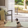 Hug Trellis Green Indoor Outdoor Washable Wool Textured Rug 160x230 cm