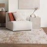 Anders AN02 Silky Shiny Shimmer Beige Natural Abstract Textured Boho Rug - Medium 120x160 cm (4'x5'4")