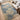 Oren Blue and Cream Soft Silky Modern Abstract Rug - Large 160x230 cm (5'3"x7'7")