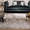 Chrome Hand Made Rug Modern Plain Viscose Silky Shiny Luxurious Latte Rug - Medium 120x180 cm (4'x6')