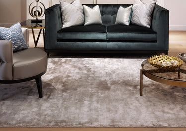 Chrome Hand Made Rug Modern Plain Viscose Silky Shiny Luxurious Latte Rug - Medium 120x180 cm (4'x6')