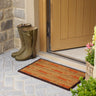 Scion Mr Fox Border Orange and Natural Coir Doormat 45x75 cm