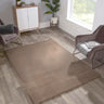 URCO Luxe Faux Fur Super Beige Shaggy Textured Plain Rug - X-Small 60x100 cm (2'x4')