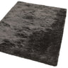 Asiatic London Whisper Silky Shiny High Pile Graphite Shaggy Textured Plush Rug - Small 90x150 cm (3x5')