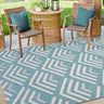 Chevron Garden Patio Picnic Travel Summer Breeze Indoor Outdoor Polypropylene Geometric Rug - Small 100x150 cm (3'4"x4'11")