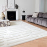 Asiatic London Valley Path Elegance Ivory Geometric Textured Scandi Rug 120x170 cm - Medium 120x170 cm (4'x5'6")