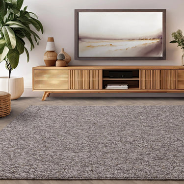 Asiatic London Boden Bobble Stone Grey Washable Wool Polypropylene Textured Rug - X-Large 200x290 cm (6'7"x9'6")