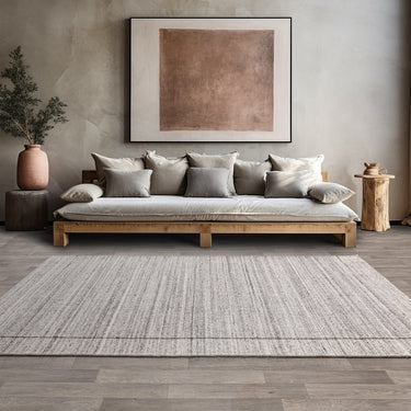 Larson Braided Hand Woven Natural Undyed Wool Grey Rug - Medium 120x170 cm (4'x5'6")