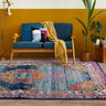 Muse MU29 Modern Traditional Medallion Bright Multi Colours Rug - Small 80x150 cm (2'6"x5')