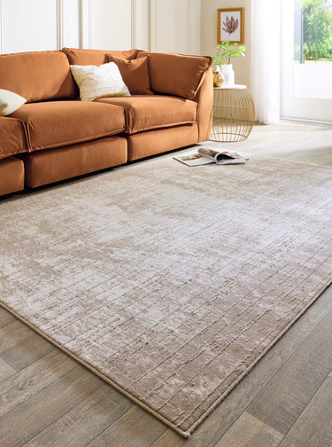 Calacatta Mist Natural By Textured Scandi Modern Rug - Small 80x150 cm (2'6"x5')