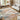 Delta Sigma Cream Terracotta Orange Cotton Abstract Modern Rug