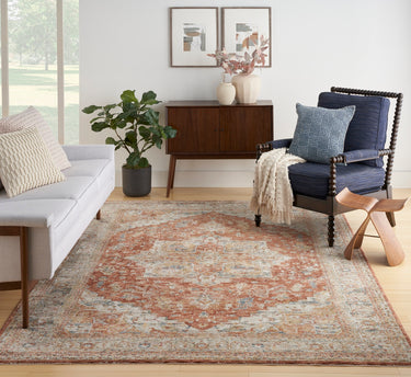 Sahar SHR06 Classic Ivory Multi Persian Traditional Vintage Floral Rug - Medium 119x180 cm (3'11"x5'11")