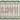 My Nylon Pattern Love Washable Non-Slip Striped Bordered Rug 50x75 cm